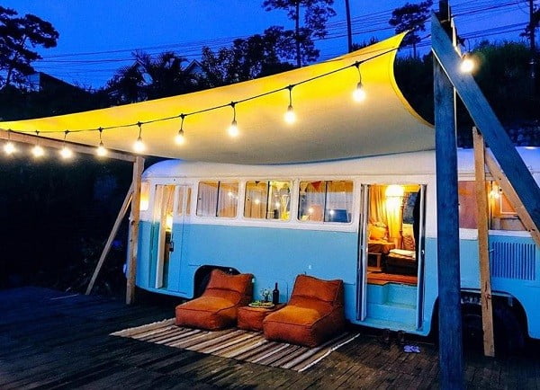Mẫu nhà homestay ngay trên xe du lịch