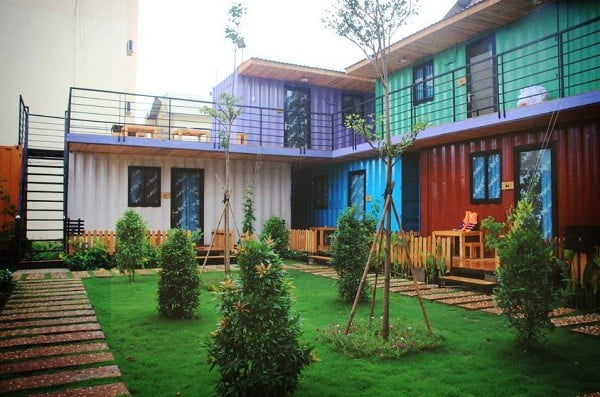Thiết kế homestay đơn giản bằng container
