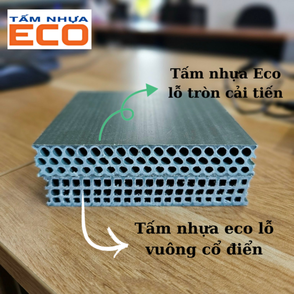 Tấm nhựa Eco - lỗ tròn 15mm
