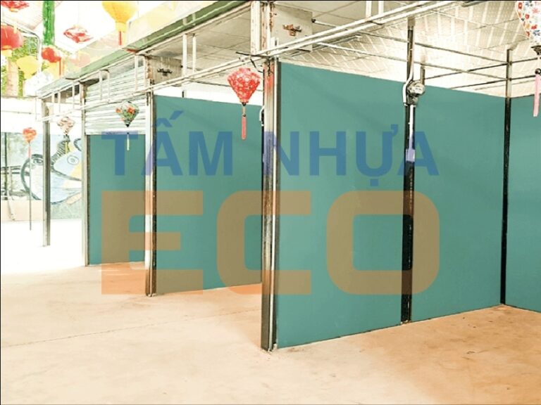 Tấm nhựa làm vách ngăn - Tấm nhựa Eco 8